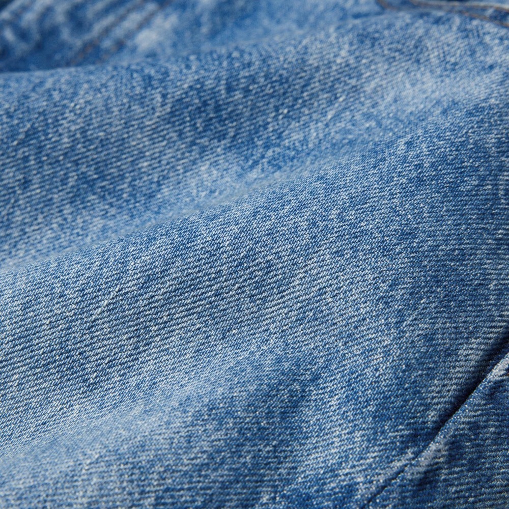 JW Anderson Uniqlo Straight Fit Denim Jeans Women 32x27 Medium Blue 100% Cotton - Picture 8 of 9